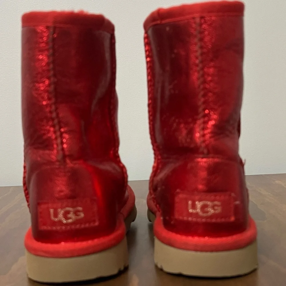 UGG Youth girls Classic Ii Metallic Sparkle Fashion Boot size US 13C - Picture 6 of 6